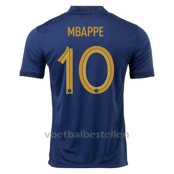 Frankrijk Kylian Mbappé 10 Thuisshirt WK 2022