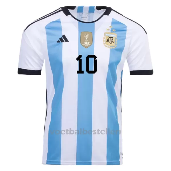 Argentinië 3 Star Lionel Messi 10 Thuisshirt WK 2022