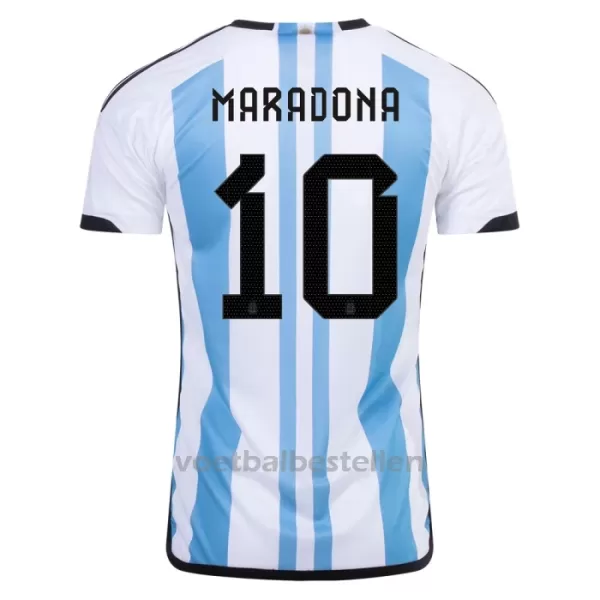 Argentinië 3 Star MARADONA 10 Thuisshirt WK 2022