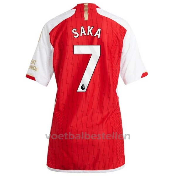 Arsenal Bukayo Saka 7 Thuisshirt Vrouwen 23/24