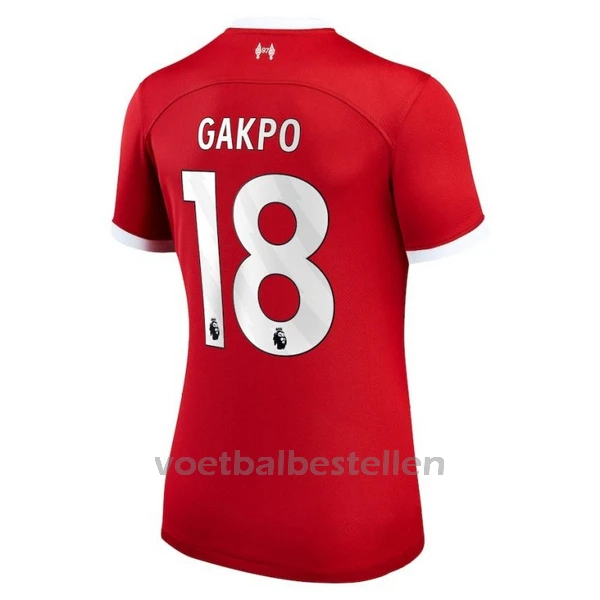 Liverpool Cody Gakpo 18 Thuisshirt Vrouwen 23/24