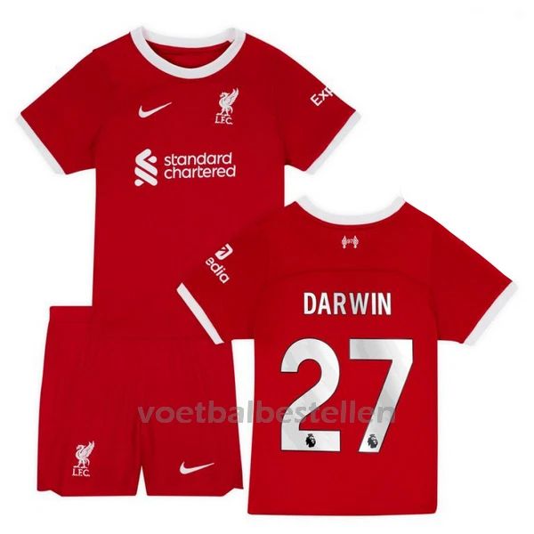 Liverpool Darwin Núñez 27 Thuistenue Kinderen 23/24