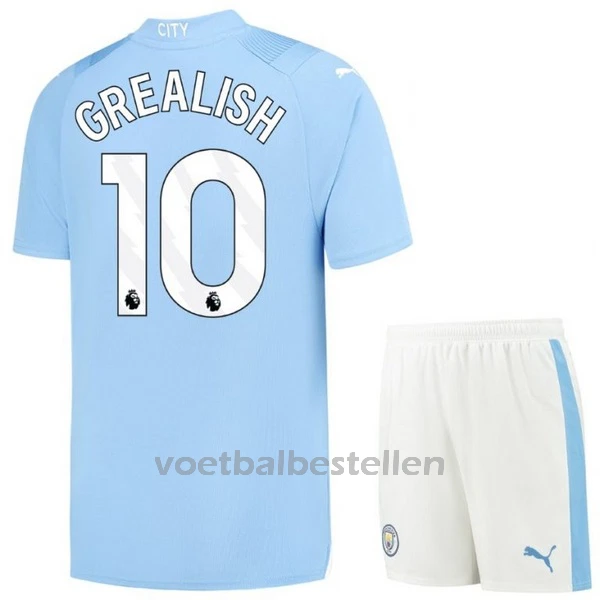 Manchester City Jack Grealish 10 Thuistenue Kinderen 23/24