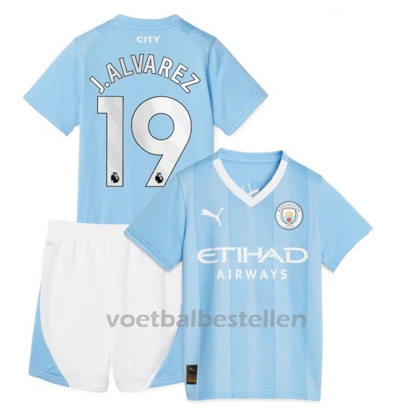 Manchester City Julián Álvarez 19 Thuistenue Kinderen 23/24