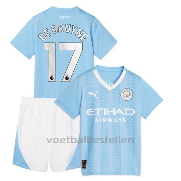 Manchester City Kevin De Bruyne 17 Thuistenue Kinderen 23/24