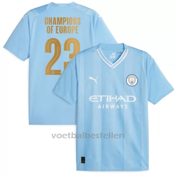 Manchester City Champions of Europe Thuisshirt 23/24