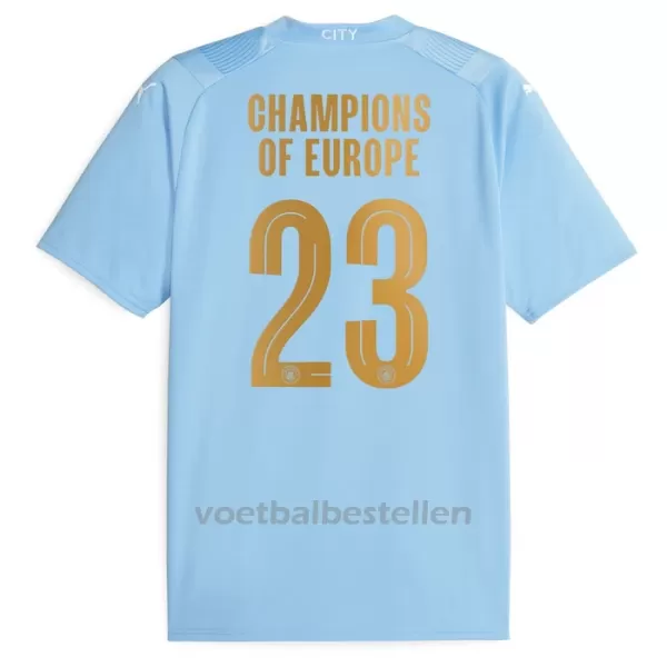 Manchester City Champions of Europe Thuisshirt 23/24