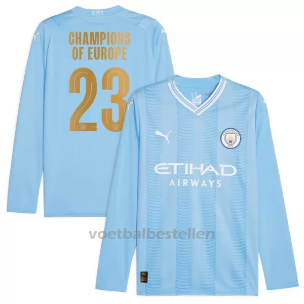 Manchester City Thuisshirt 23/24 Lange Mouwen