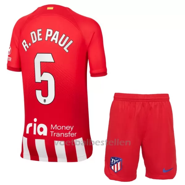 Atlético Madrid Rodrigo de Paul 5 Thuistenue Kinderen 23/24