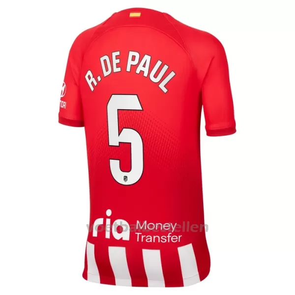 Atlético Madrid Rodrigo de Paul 5 Thuistenue Kinderen 23/24