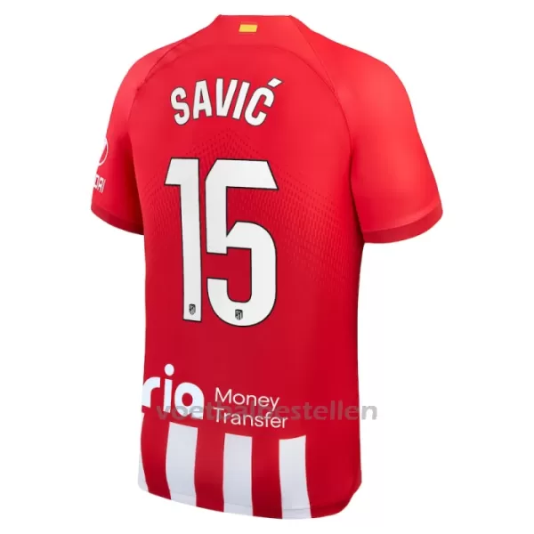 Atlético Madrid Stefan Savic 15 Thuisshirt 23/24