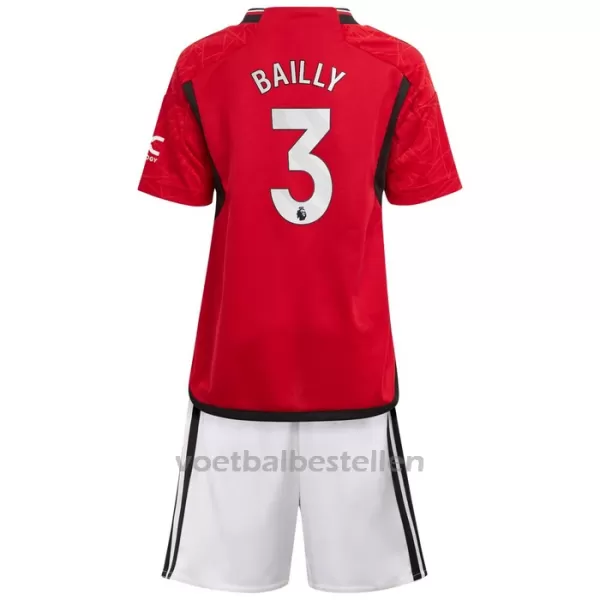 Manchester United Bailly 3 Thuistenue Kinderen 23/24