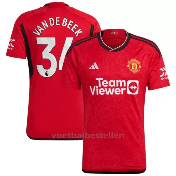 Manchester United Donny Van de Beek 34 Thuisshirt 23/24