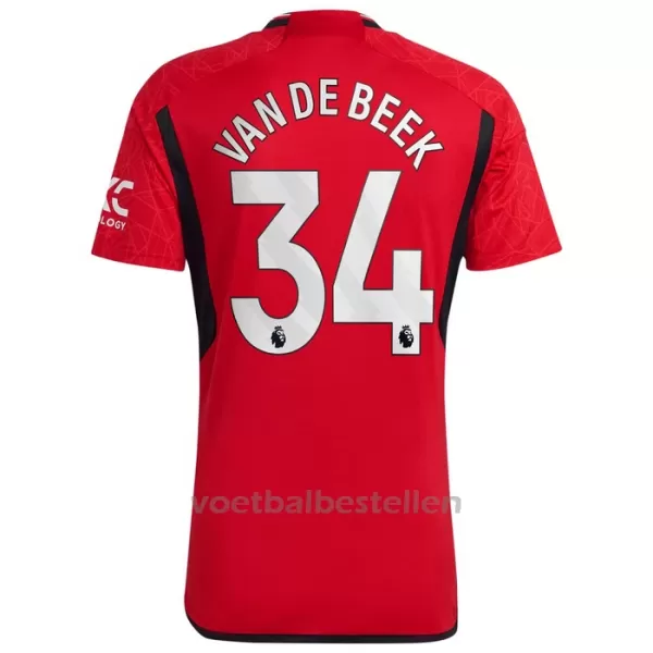 Manchester United Donny Van de Beek 34 Thuisshirt 23/24