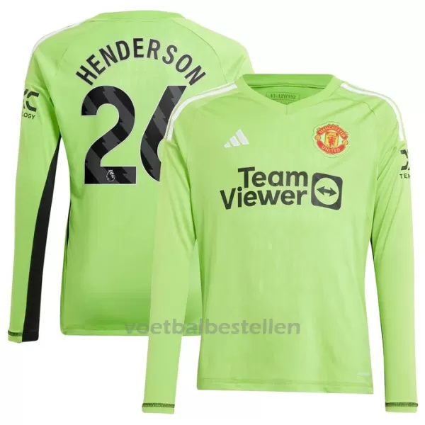 Manchester United Henderson 26 Doelman Thuisshirt 23/24 Lange Mouwen