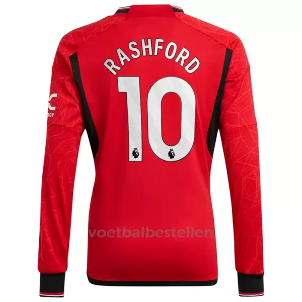 Manchester United Marcus Rashford 10 Thuisshirt 23/24 Lange Mouwen