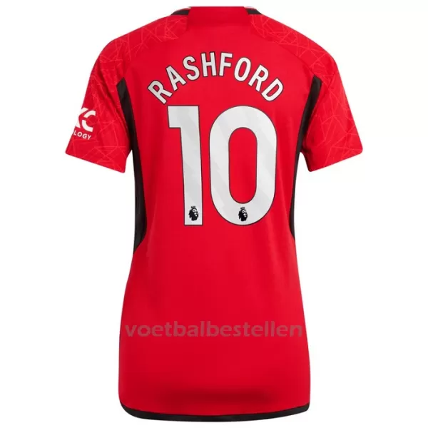 Manchester United Marcus Rashford 10 Thuisshirt Vrouwen 23/24