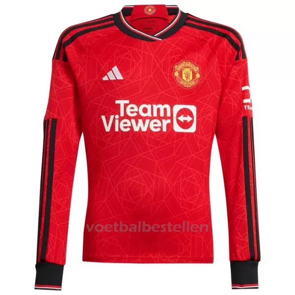 Manchester United Thuisshirt 23/24 Lange Mouwen