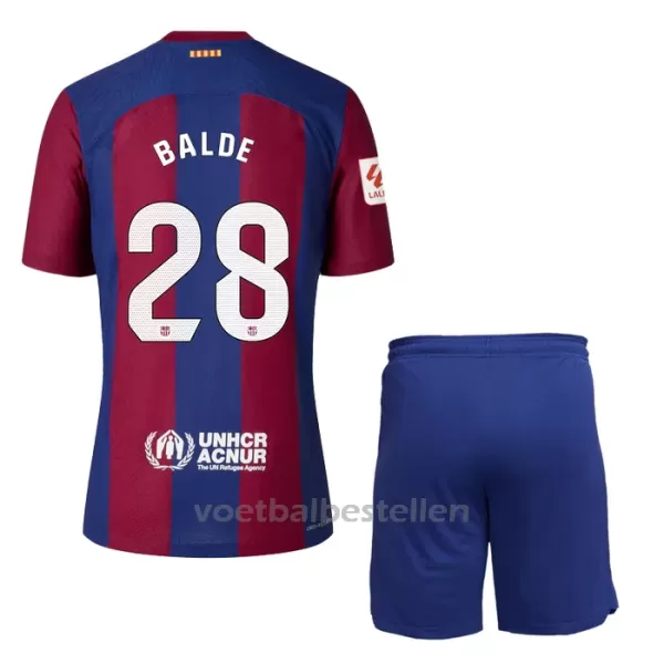 FC Barcelona Alejandro Balde 28 Thuistenue Kinderen 23/24