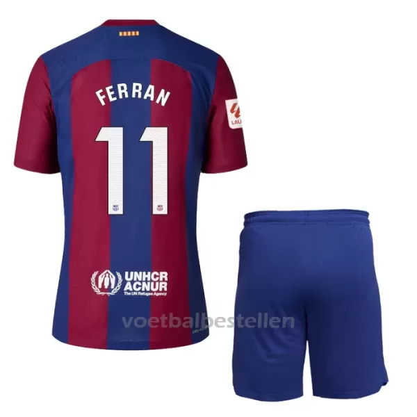 FC Barcelona Ferran Torres 11 Thuistenue Kinderen 23/24