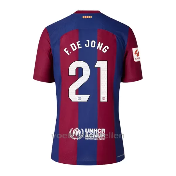 FC Barcelona Frenkie de Jong 21 Thuistenue Kinderen 23/24