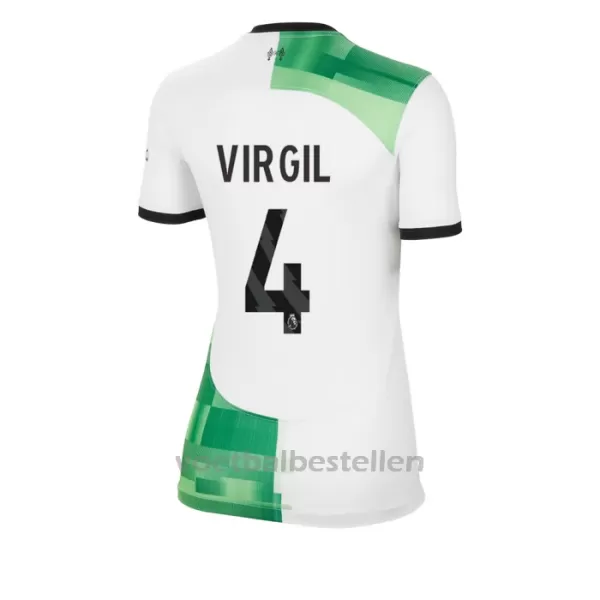 Liverpool Virgil van Dijk 4 Uitshirt Vrouwen 23/24