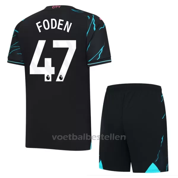 Manchester City Phil Foden 47 Derde Tenue Kinderen 23/24