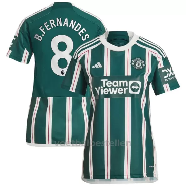 Manchester United Bruno Fernandes 8 Uitshirt Vrouwen 23/24