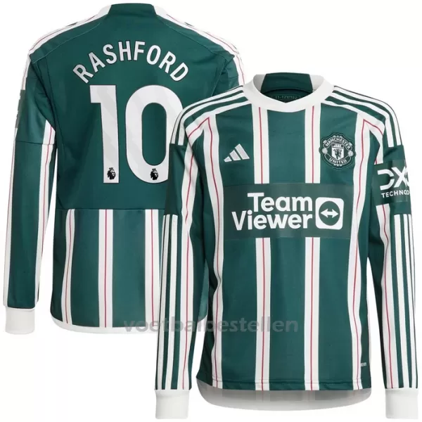 Manchester United Marcus Rashford 10 Uitshirt 23/24 Lange Mouwen