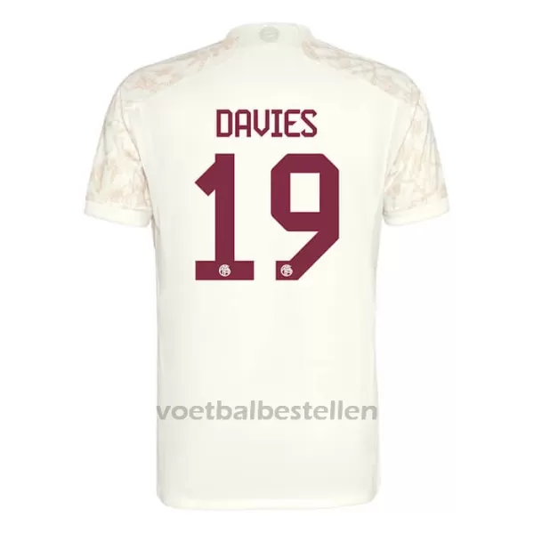 FC Bayern München Alphonso Davies 19 Champions League Derde Shirt 23/24