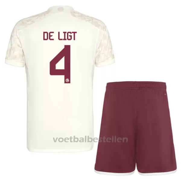 FC Bayern München Matthijs de Ligt 4 Champions League Derde Tenue Kinderen 23/24