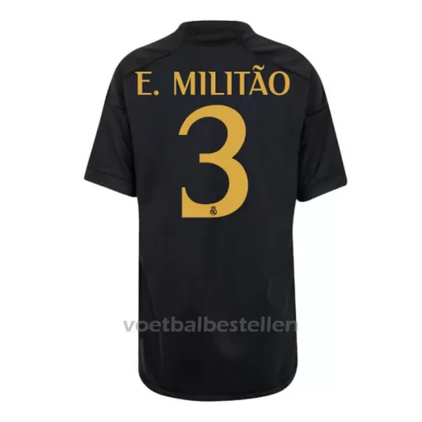 Real Madrid Éder Militão 3 Derde Tenue Kinderen 23/24