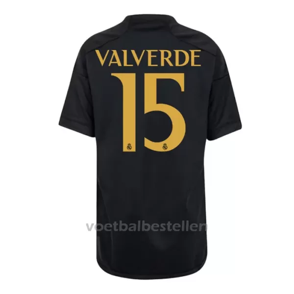 Real Madrid Federico Valverde 15 Derde Tenue Kinderen 23/24