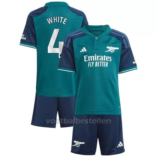 Arsenal White 4 Derde Tenue Kinderen 23/24