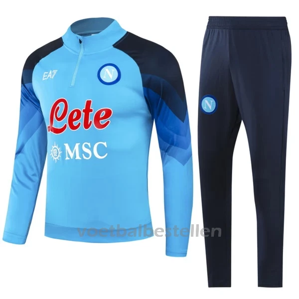 SSC Napoli Trainings Sweatshirt Pak 23/24 Blauw