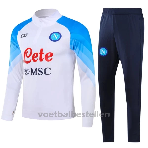 SSC Napoli Trainings Sweatshirt Pak 23/24 Wit