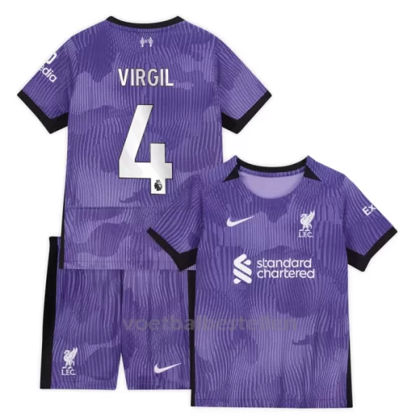 Liverpool Virgil van Dijk 4 Derde Tenue Kinderen 23/24