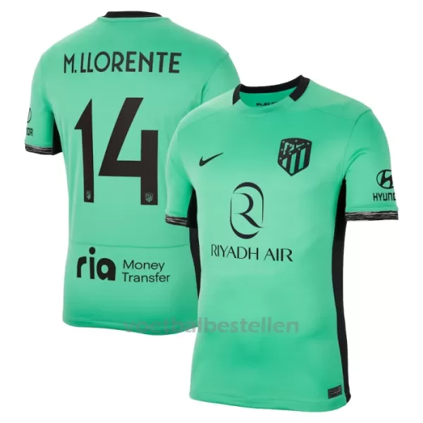 Atlético Madrid M. Llorente 14 Derde Shirt 23/24