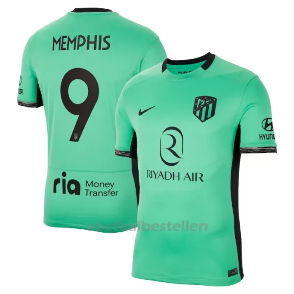 Atlético Madrid Memphis Depay 9 Derde Shirt 23/24