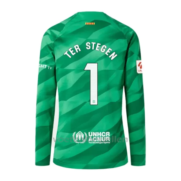 FC Barcelona Marc-André ter Stegen 1 Doelman Thuisshirt 23/24 Lange Mouwen