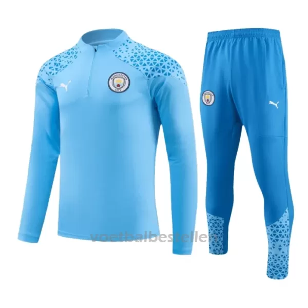 Manchester City Trainingssweaterset 23/24 Blauw