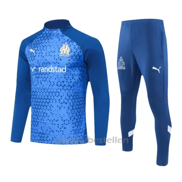 Olympique de Marseille Trainingssweaterset 23/24 Blauw