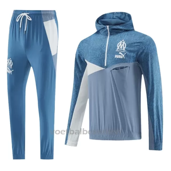 Olympique de Marseille Trainingssweaterset met Capuchon 23/24 Blauw