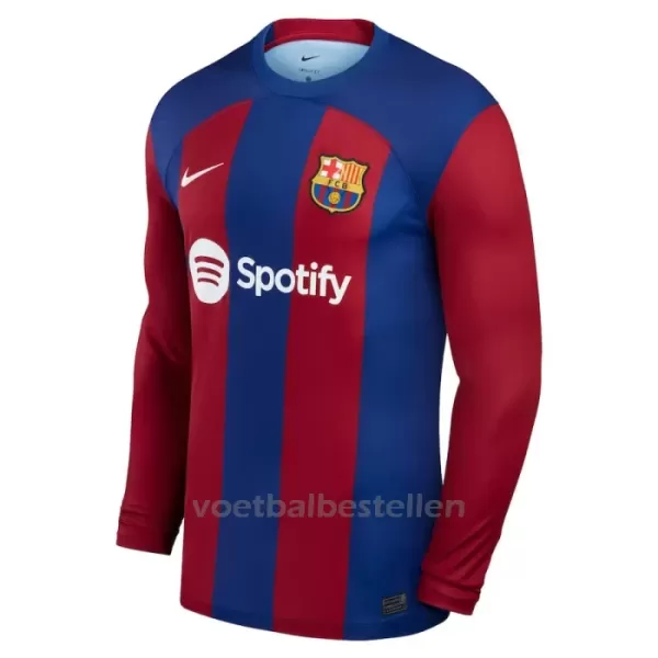 FC Barcelona Thuisshirt 23/24 Lange Mouwen