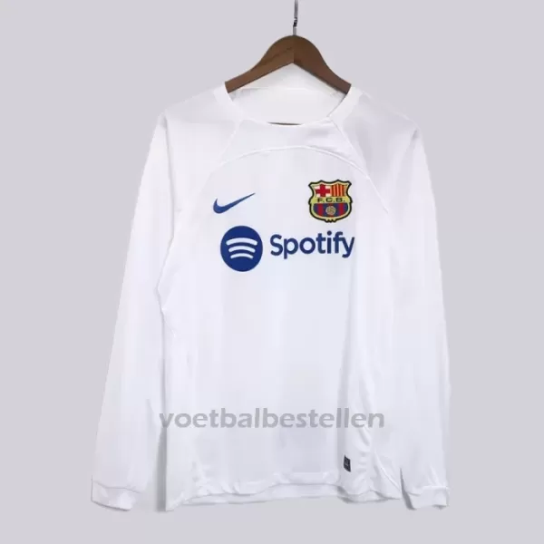 FC Barcelona Uitshirt 23/24 Lange Mouwen