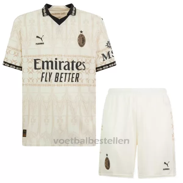 AC Milan Vierde Tenue Kinderen 23/24 Wit