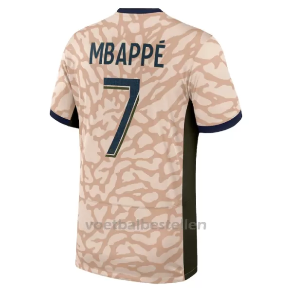 Paris Saint-Germain Kylian Mbappé 7 Vierde Tenue Kinderen Jordan 23/24