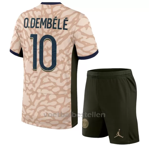 Paris Saint-Germain Ousmane Dembélé 10 Vierde Tenue Kinderen Jordan 23/24