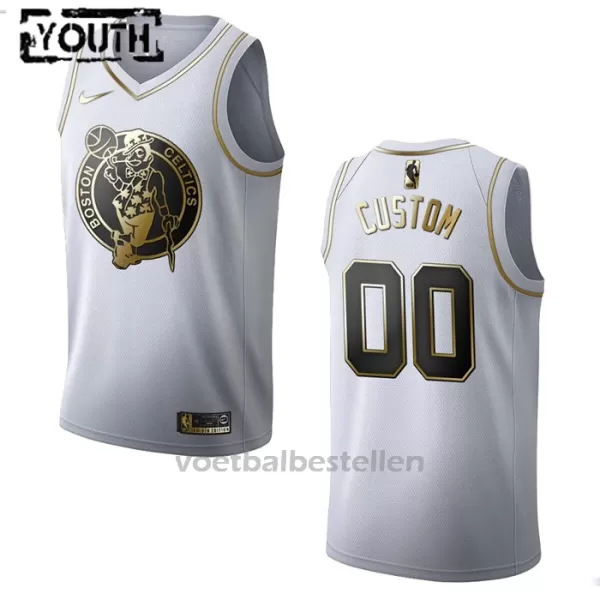 Boston Celtics NBA Shirt Golden Edition Swingman Kinderen Wit