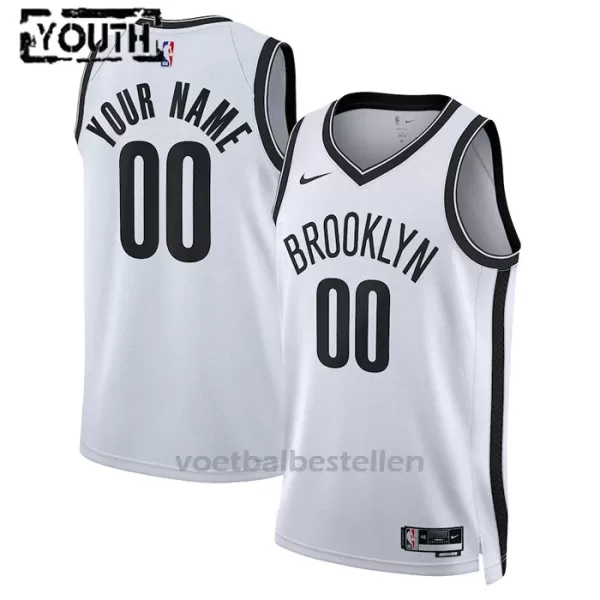 Brooklyn Nets NBA Shirt Association Edition Swingman 23/24 Kinderen Wit